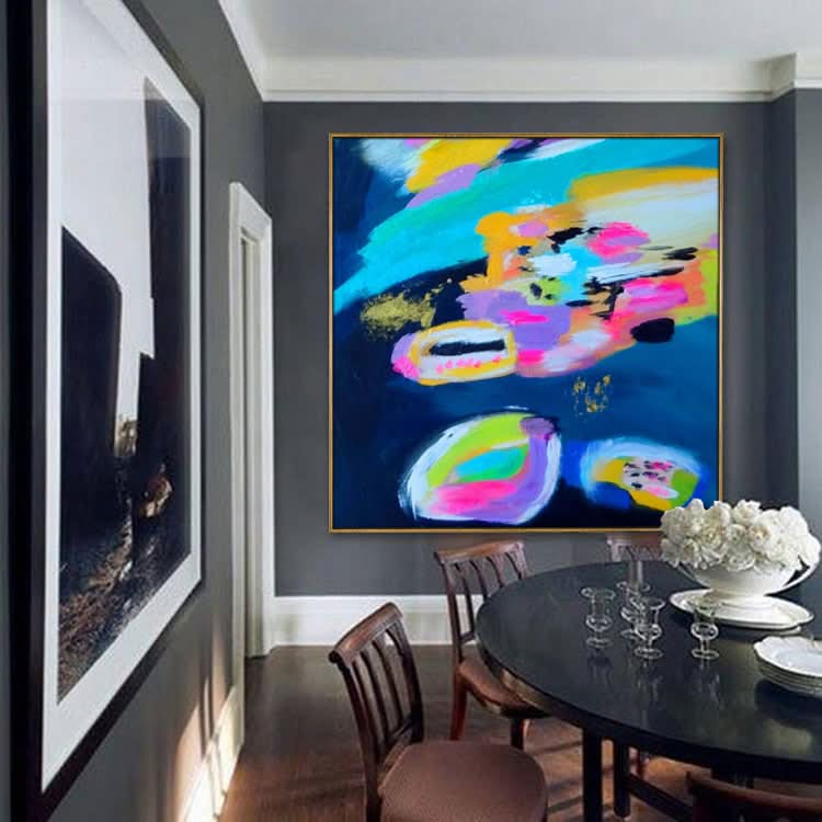 Modernes Acrylgemälde Abstraktes Acrylgemälde Restaurant Original Ölgemälde Handgemachtes Ölgemälde auf Leinwand | Rote Gezeiten