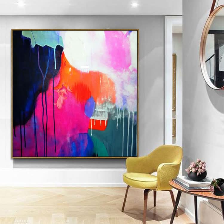Oil Painting Original Large Painting Canvas Art Painting Abstract Painting Wall Art | Blend in and change