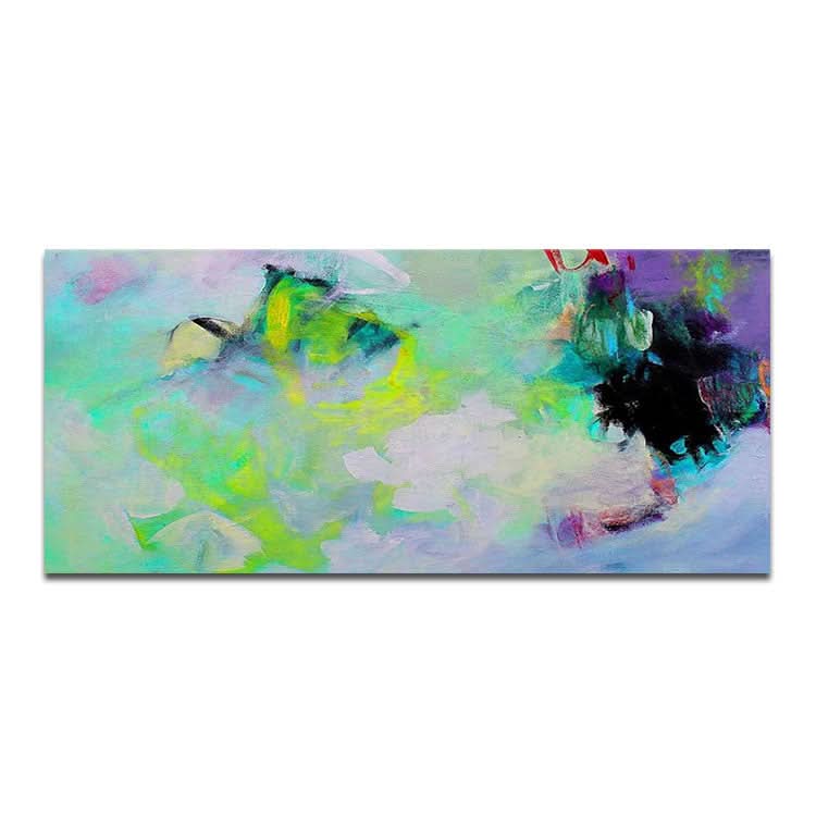 Art abstrait moderne sur toile, peinture abstraite avec description de la peinture