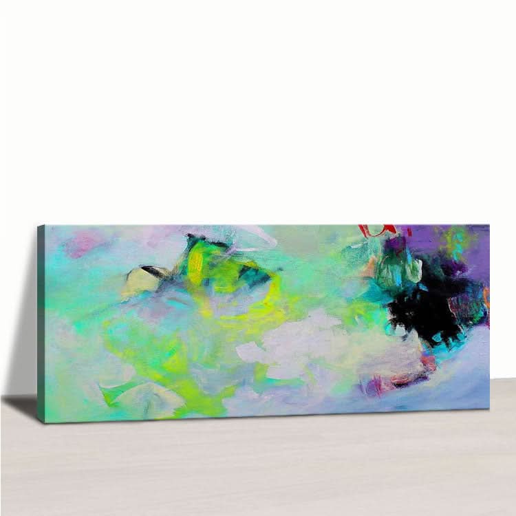 Art abstrait moderne sur toile, peinture abstraite avec description de la peinture