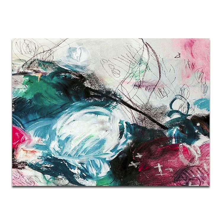 Toile extra large Art abstrait coloré Peinture acrylique Art sur toile Art contemporain Art mural de salon | JOLT