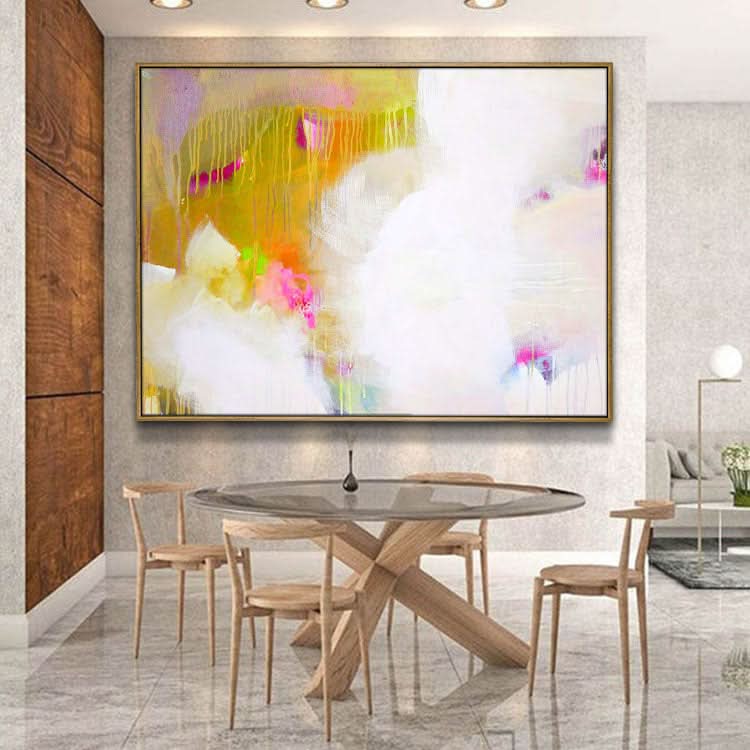 Einfaches Kunstgemälde, Moderne abstrakte Leinwandkunst, handgemachtes Leinwandgemälde