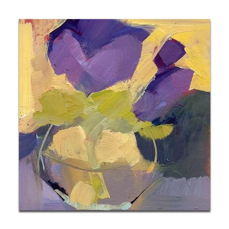 Grand tableau sur toile, peinture à l'huile, peinture originale, peinture faite à la main, peinture moderne en couleur | Vase avec fleurs