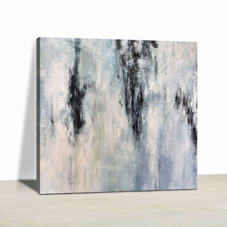 Peinture acrylique abstraite sur toile, art mural, peinture à l'huile originale, extra large, peinte à la main | Grotte karstique