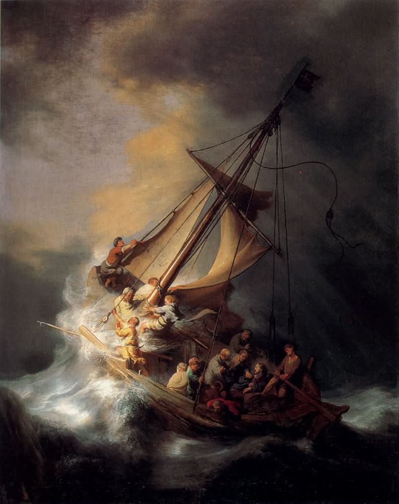 Christus im Sturm auf dem See Genezareth