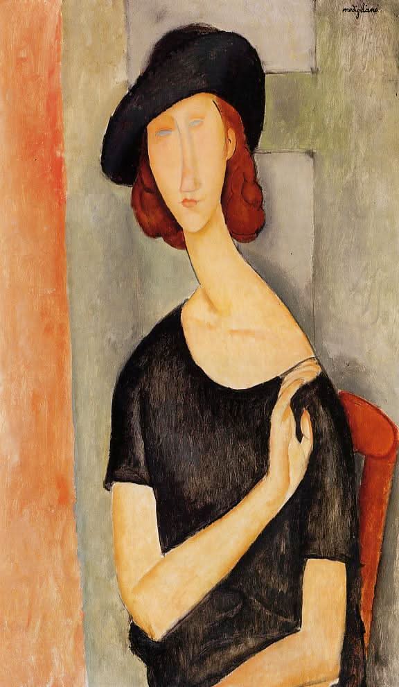 Jeanne Hébuterne avec un chapeau