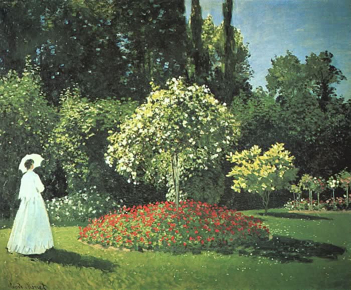Jeanne Marguerite Lecadre im Garten