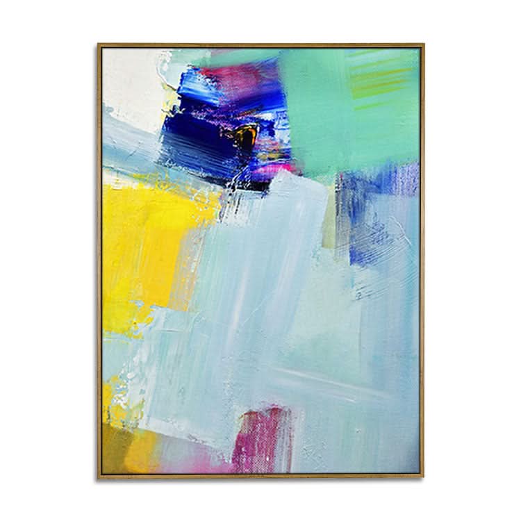 Art mural abstrait sur toile, peinture texturée moderne | Pousser les mains