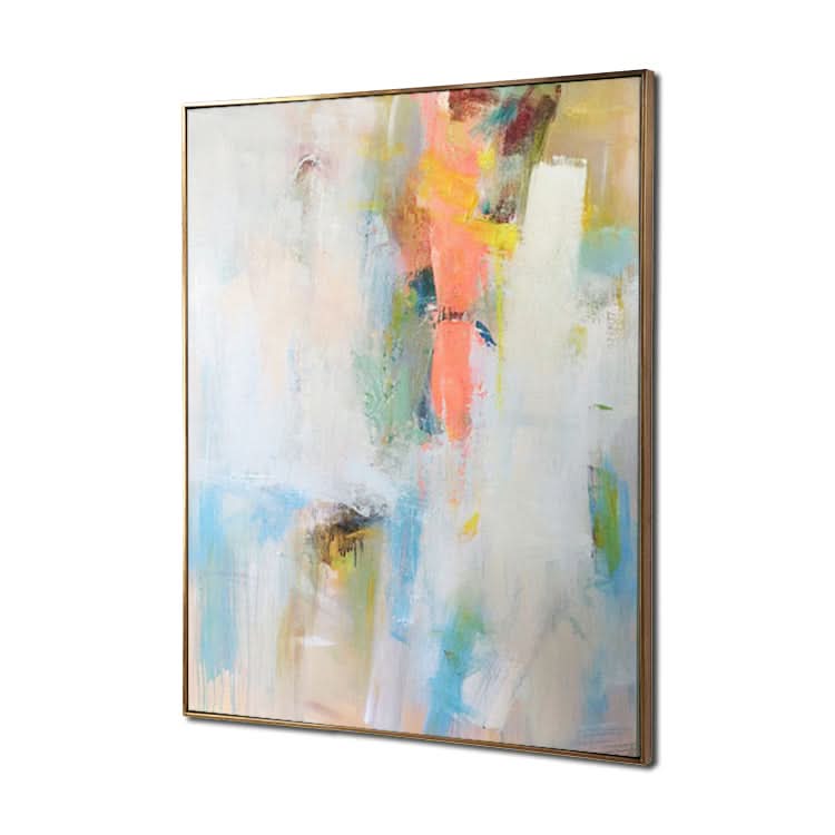 Ruisseau de montagne - Peinture sur toile contemporaine peinte à la main