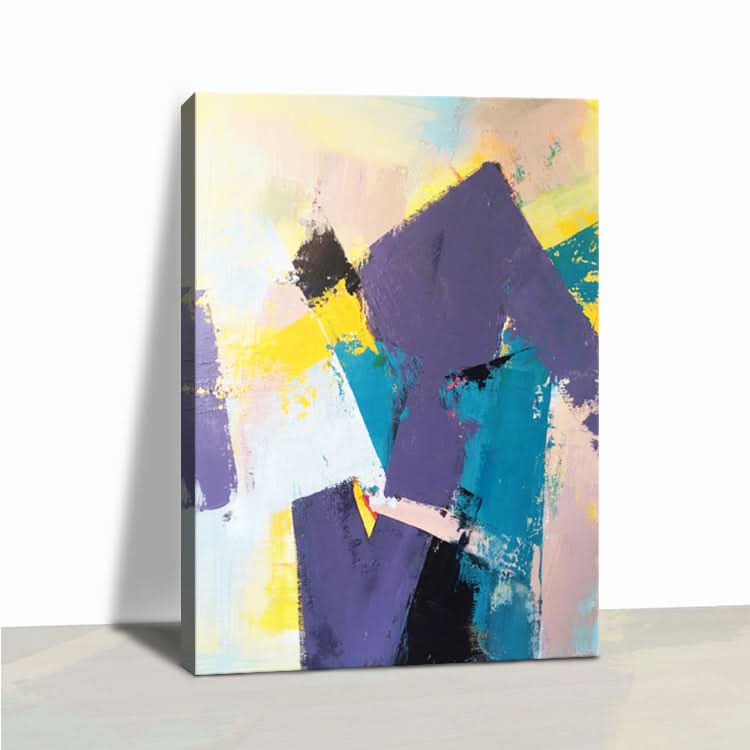 Ein Maler malt - Handgemaltes Acrylgemälde Moderne abstrakte Leinwandkunst