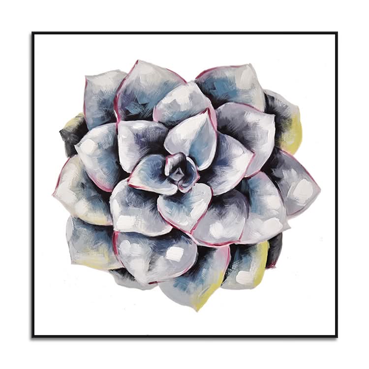 Peinture à l'huile abstraite Salon Grande peinture à l'huile Toile Peinture à la main Peinture à l'huile sur toile Moderne | Plante succulente #2