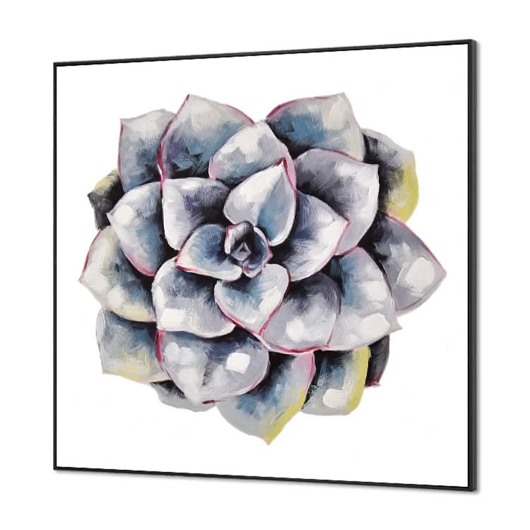 Peinture à l'huile abstraite Salon Grande peinture à l'huile Toile Peinture à la main Peinture à l'huile sur toile Moderne | Plante succulente #2