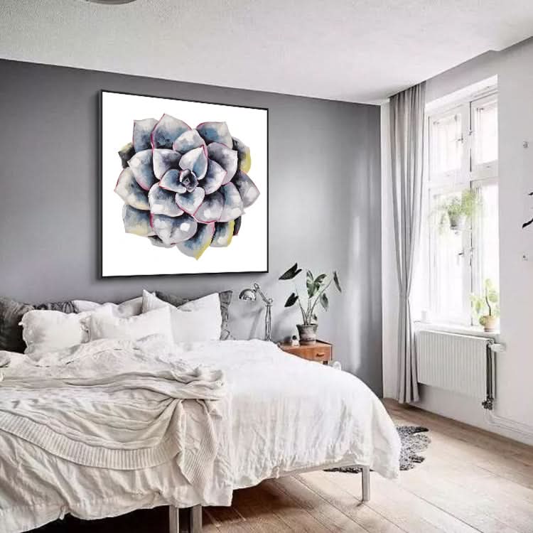 Peinture à l'huile abstraite Salon Grande peinture à l'huile Toile Peinture à la main Peinture à l'huile sur toile Moderne | Plante succulente #2