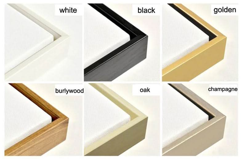 Paysage abstrait en jaune, vert et blanc | Art simple