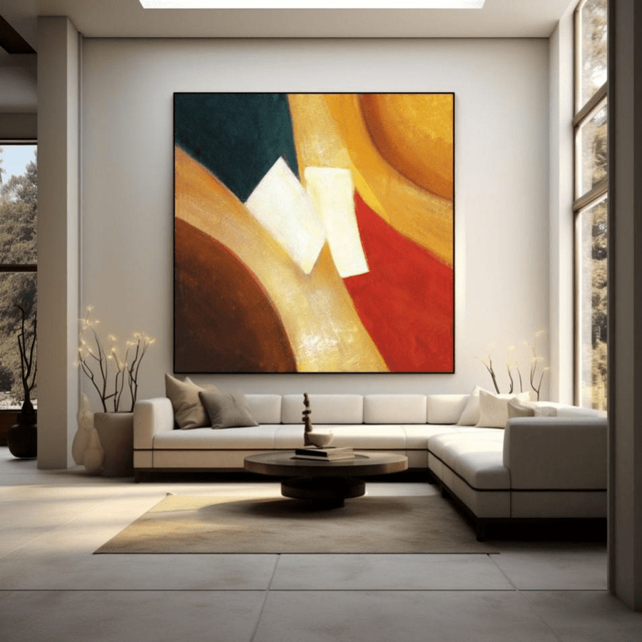 How to Match Colorful Textured Paintings with Your Walls Without Overwhelming the Space