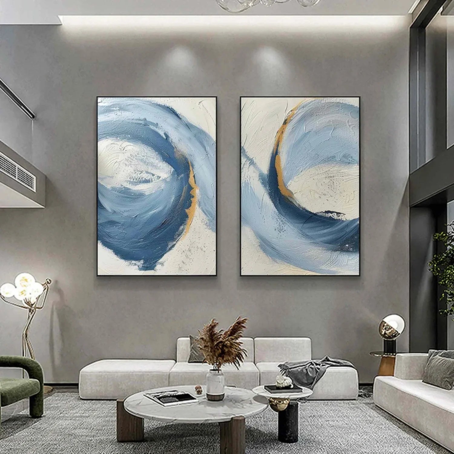 Abstract Painting Set of 2 #AB 414