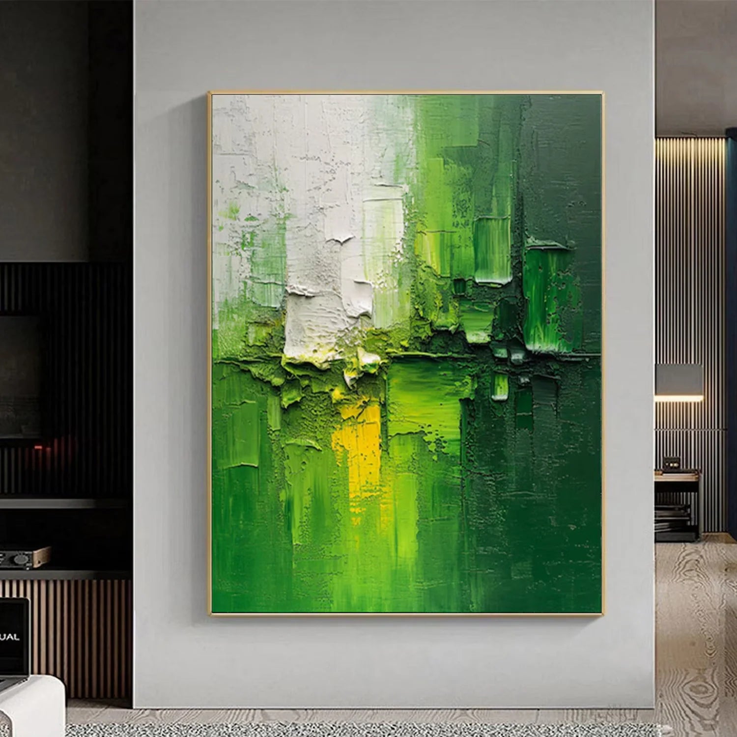 Blue & Green Abstract #BG101