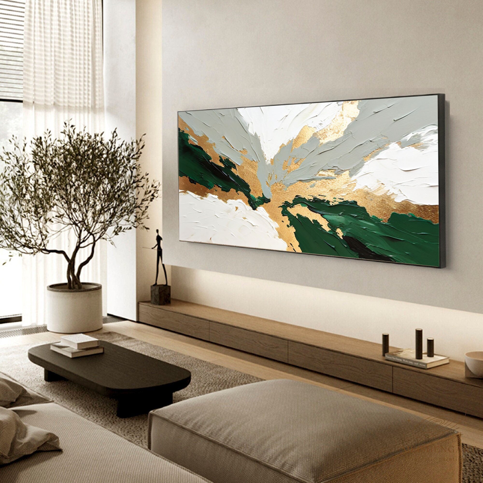 Abstract Art Oil Painting Luxurious Living Room Decoration #BGM 051