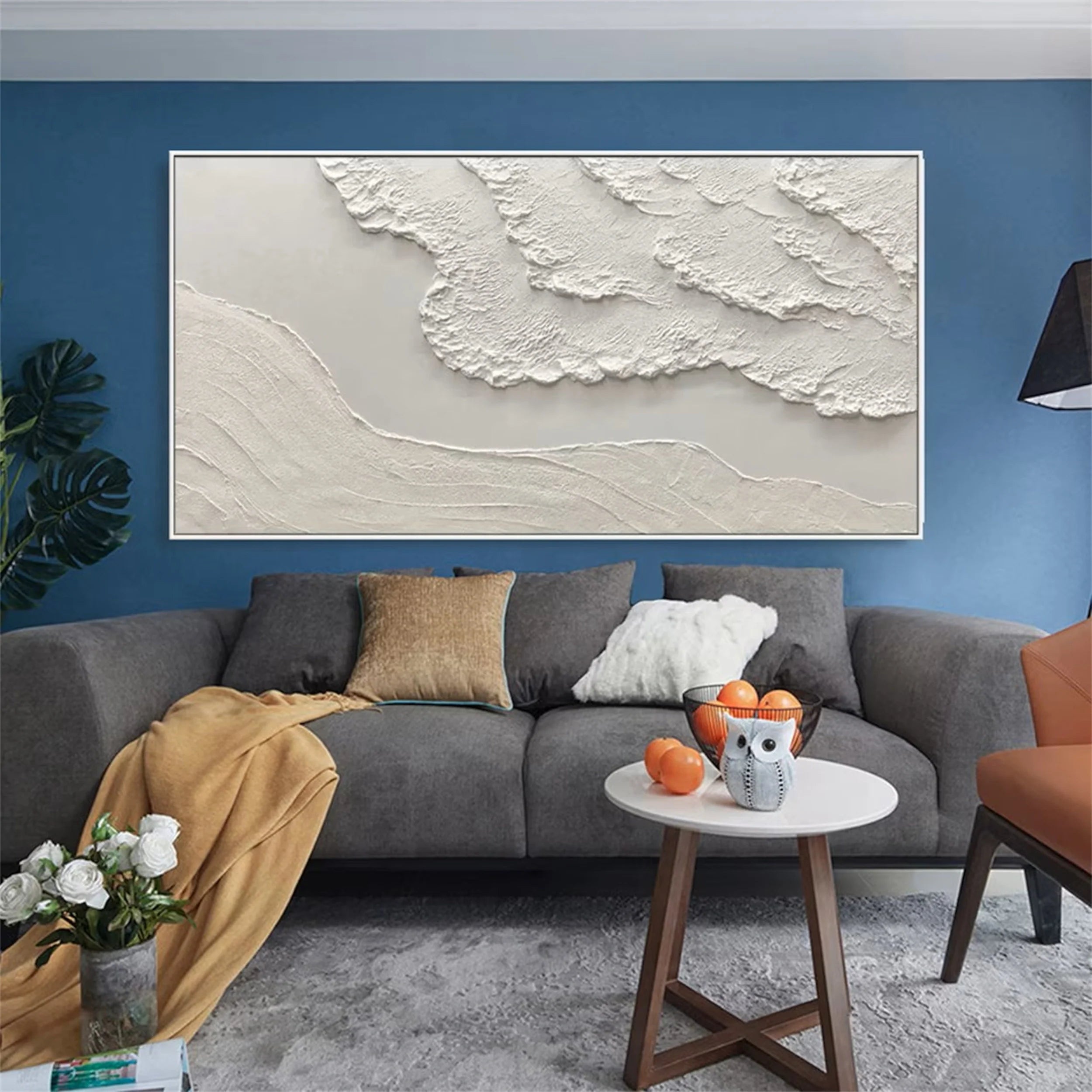 Beige Minimalist Textured Wall Art #MM103