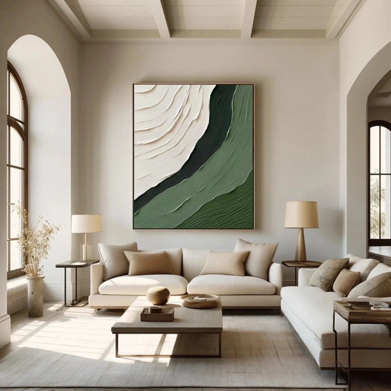 Green Minimalist Texture Art #GT044