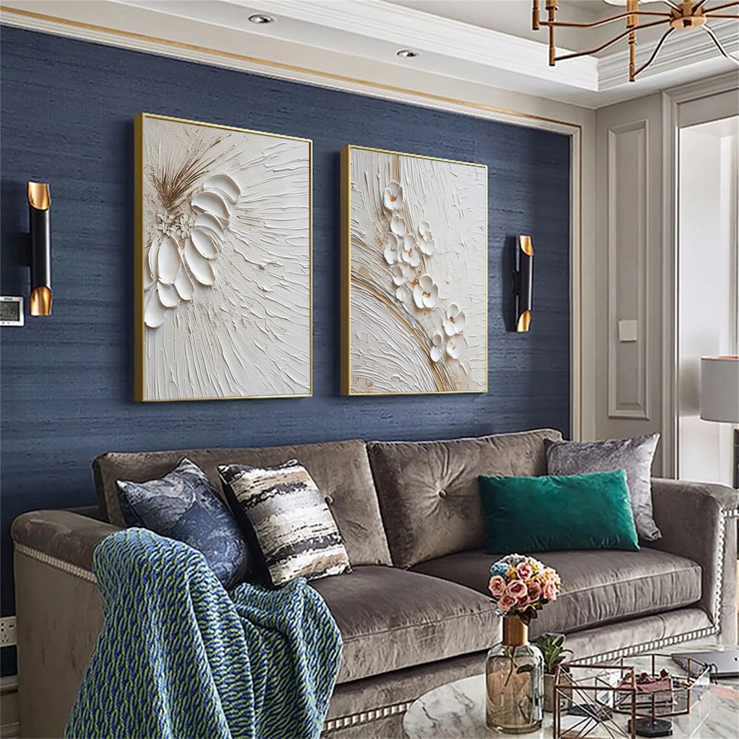 Flower And Tree Painting Set of 2 #FT 038