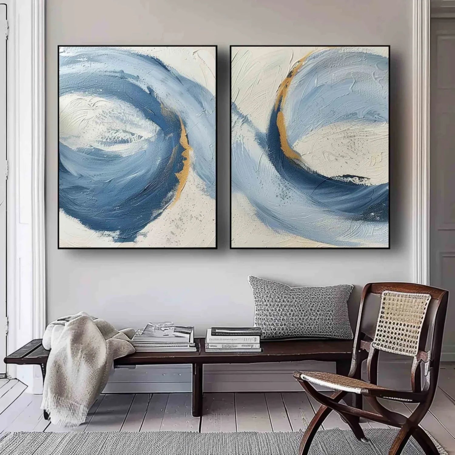 Abstract Painting Set of 2 #AB 414