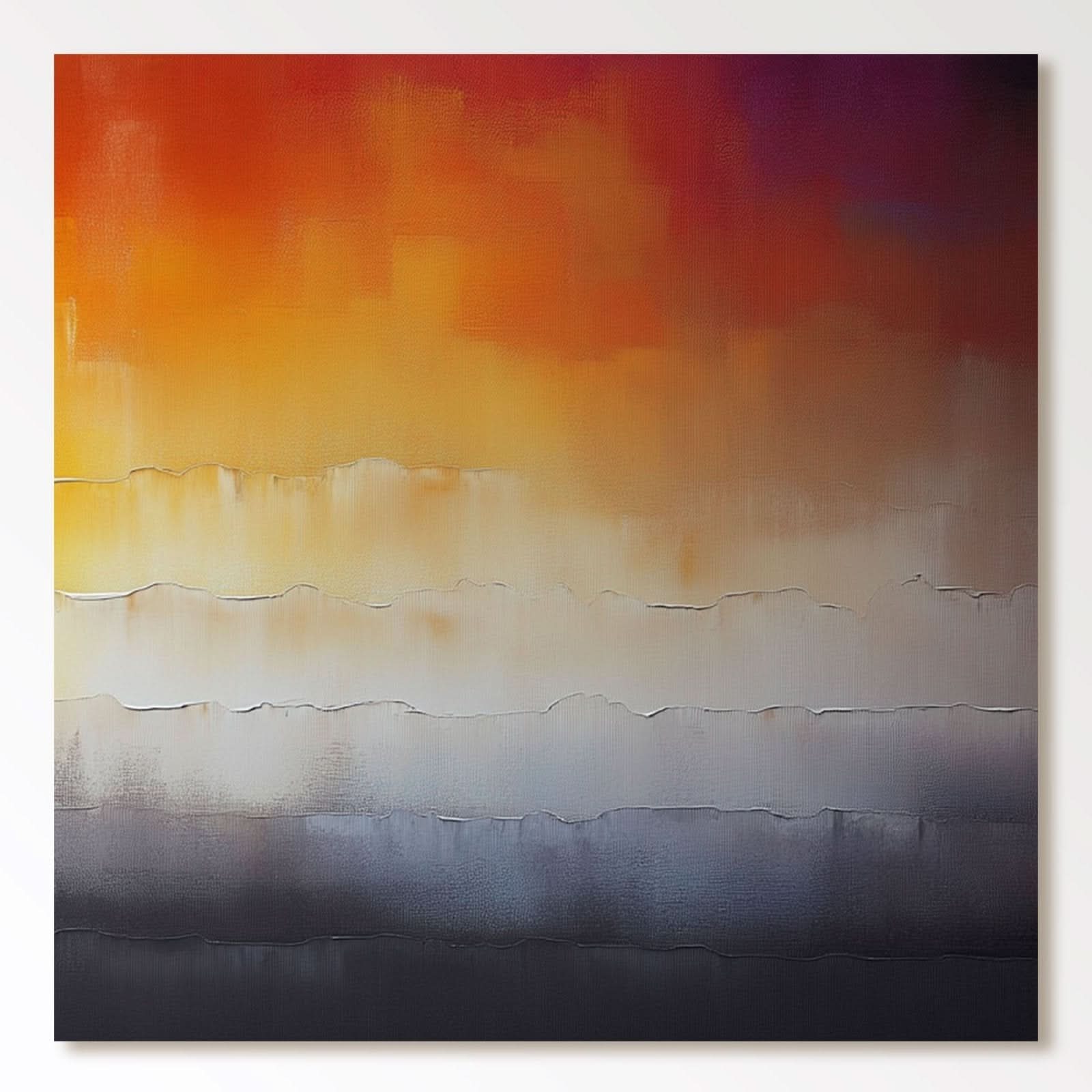 Abstract Painting "Reflets d'Automne" - nukeart