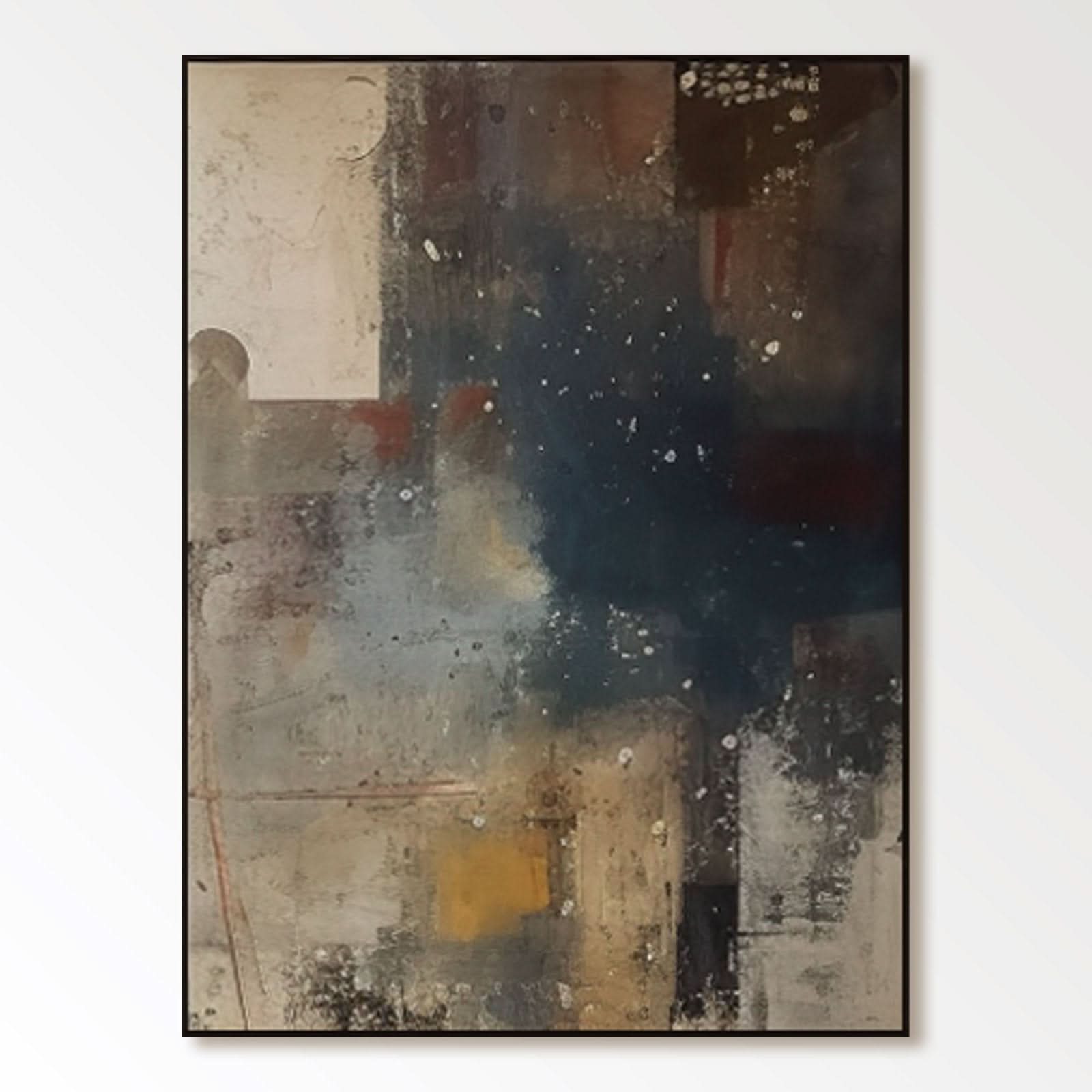 Abstract Painting "Silent Geometry" - nukeart