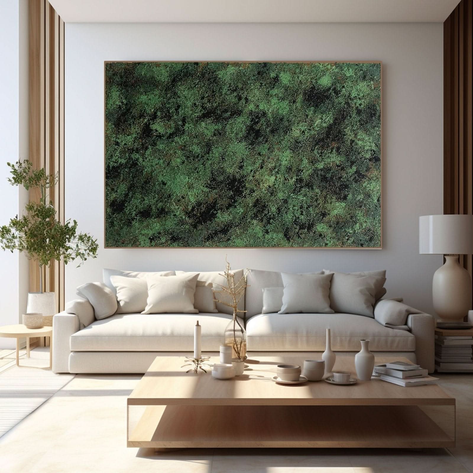 Abstract Painting "Verdant" - nukeart