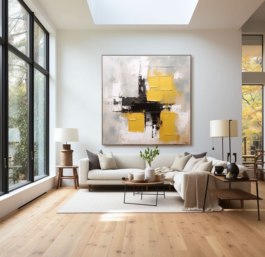 Abstract Plaster Painting "Veins of the Earth" - nukeart