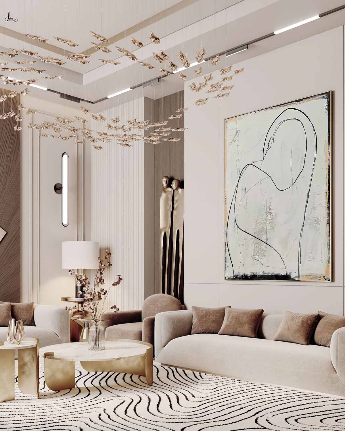 Black and White Line Minimalist Wall Hanging Painting Abstract Minimalist Line Oil Painting for Sale Black and White Abstract Art Canvas