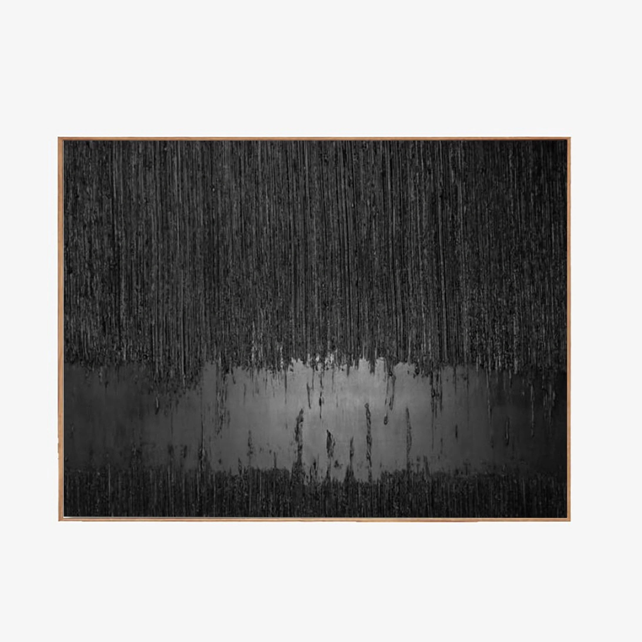 Black Minimalist Textured Painting #MZ024