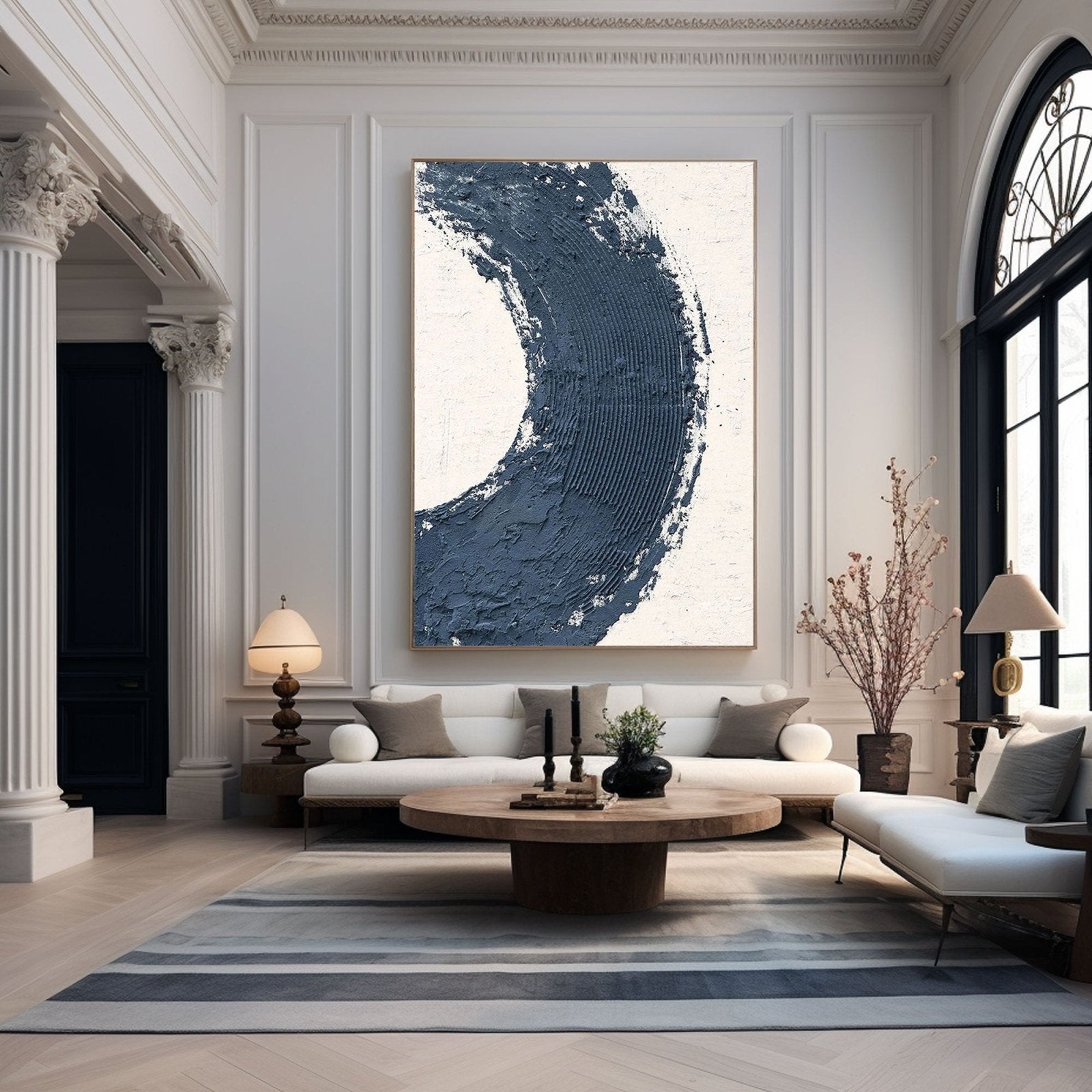 Minimalist Textured Painting "Abyss" - MasterGallery