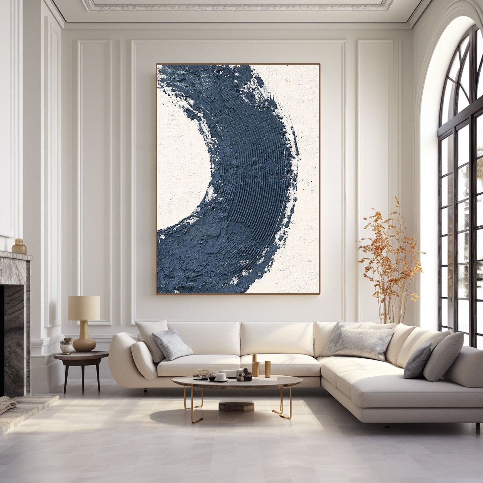 Minimalist Textured Painting "Abyss" - MasterGallery