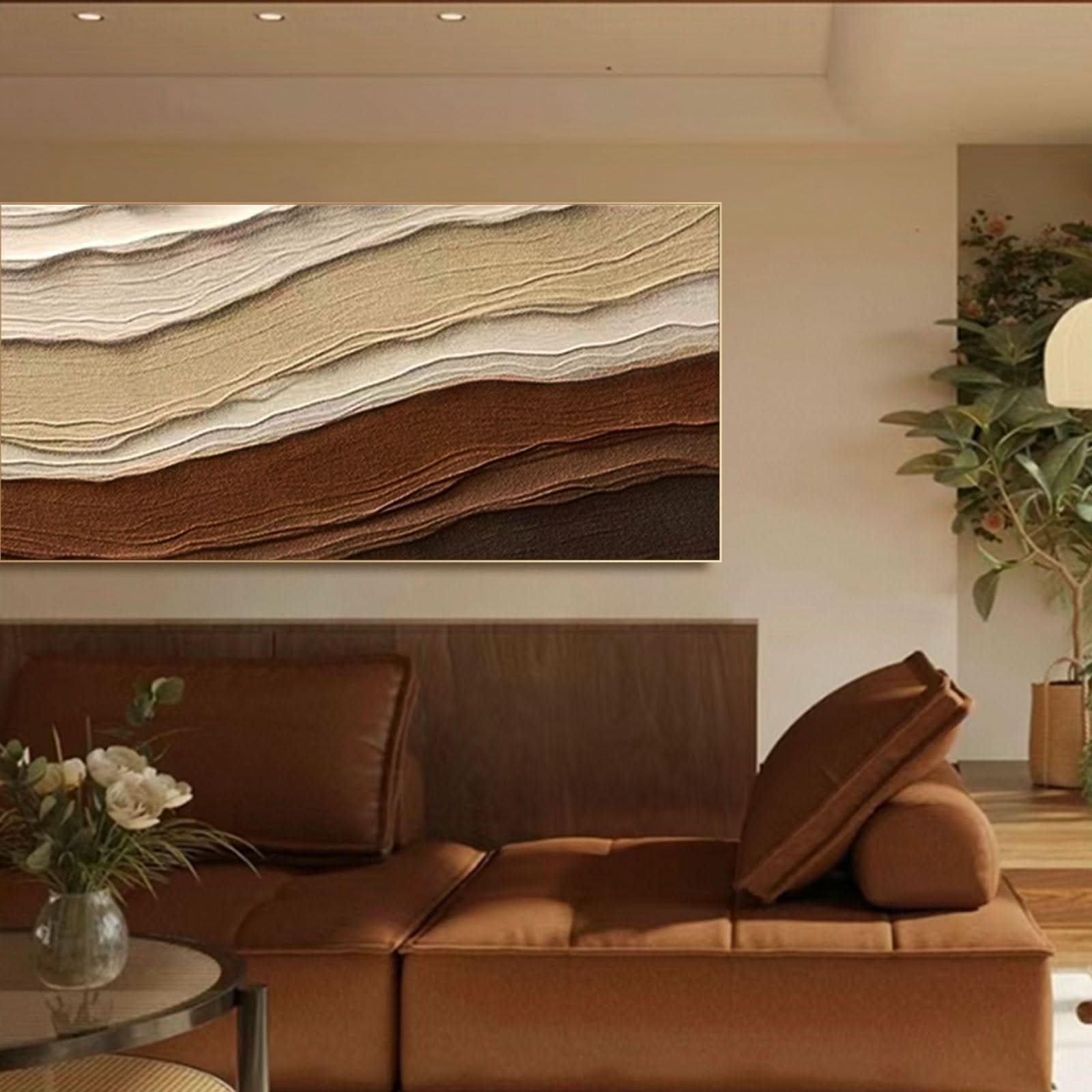 Plaster Painting "Earthen Rhythms" - nukeart