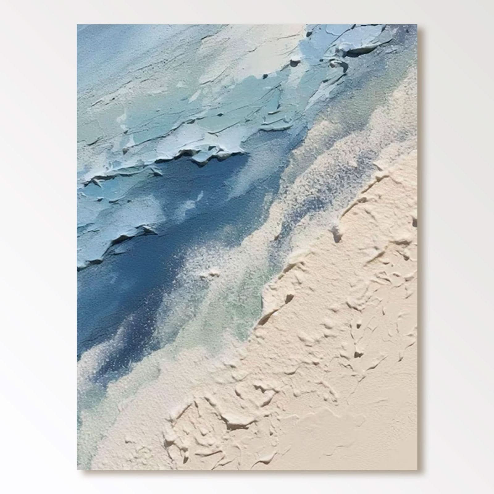 Plaster Painting "Écume et Sable" - nukeart