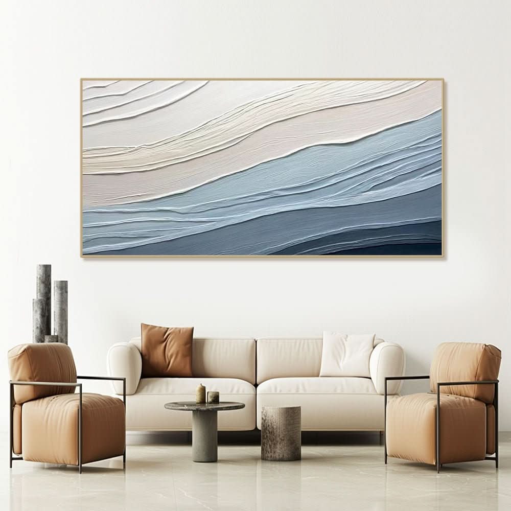 Plaster Painting "Serenity Waves" - nukeart