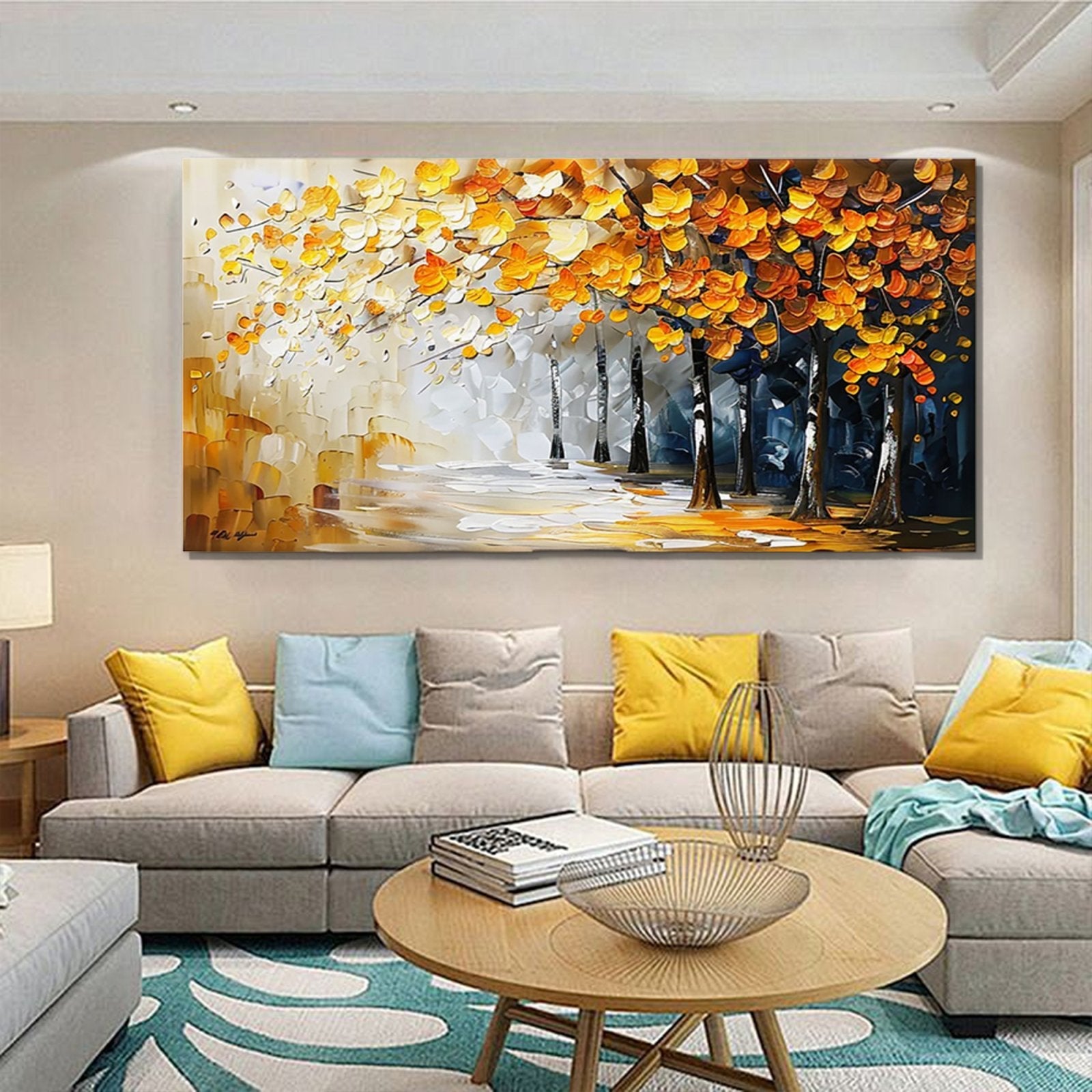 Plaster Wall Art "Golden Harmony" - MasterGallery