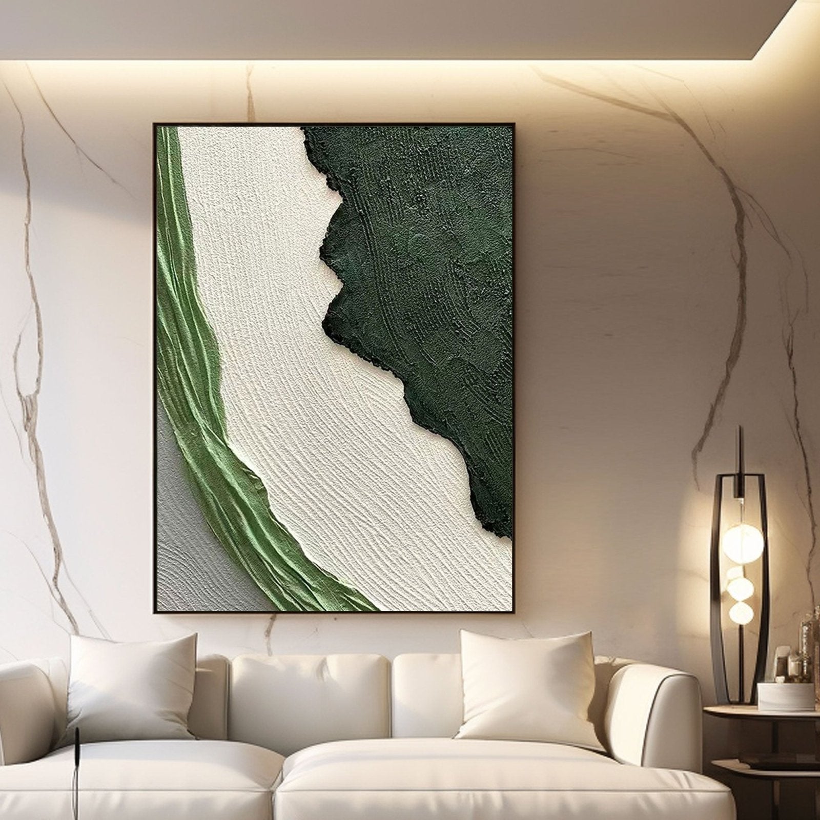 Textured Painting "Whispers of the Verdant Breeze" - MasterGallery