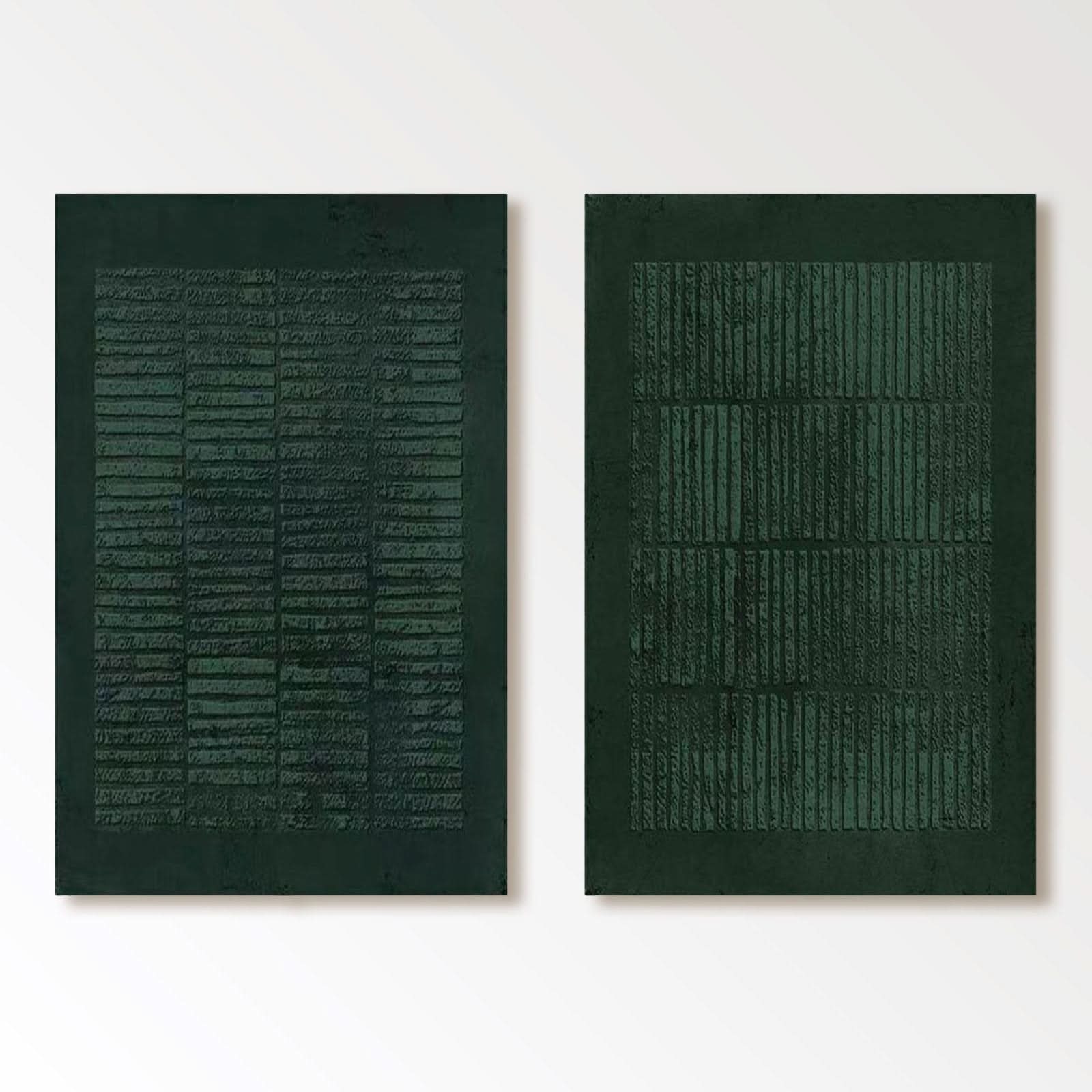 Wabi Sabi Painting "Verdant Verses" - nukeart