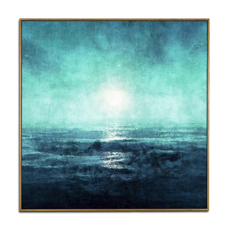 Large Abstract Painting On Canvas White Painting Gray Painting Abstract Oil Painting | First rays of the morning sun