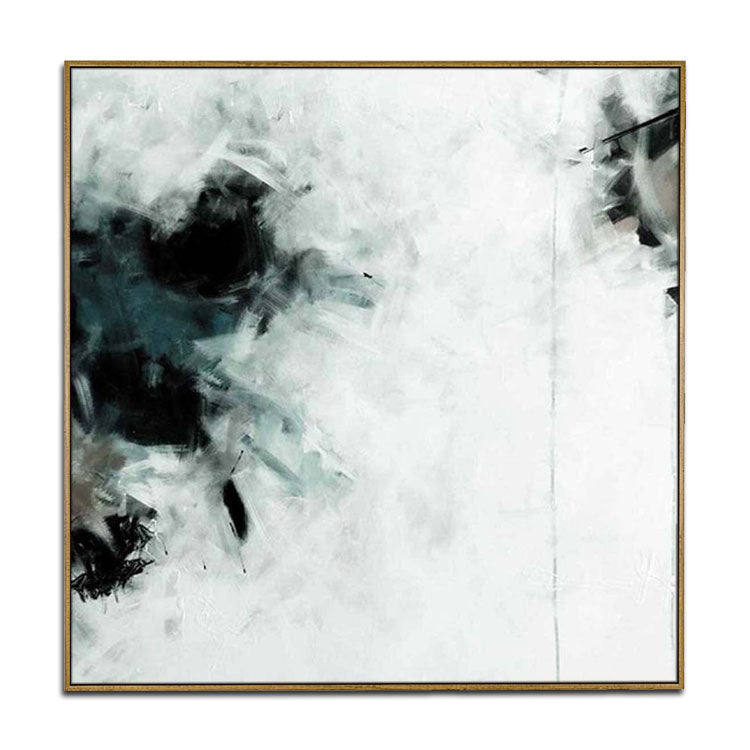 Black and White Painting Oversized Painting Original Oil Painting Contemporary Painting Wall Decor Art | Cock