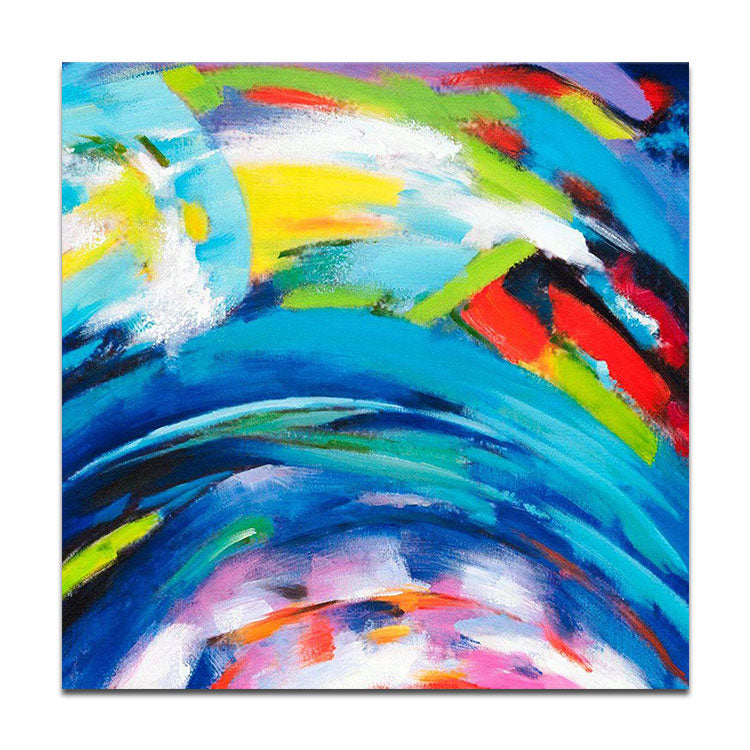 Large Painting Canvas Office Decor  Oil Painting Original Oil Painting Modern | The colours of the rainbow