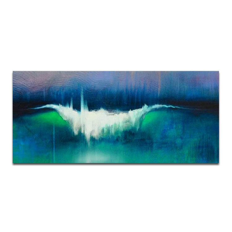 Blue Painting White Painting Green Art Canvas Oil Painting Original Modern Paintings Large Bedroom | Leap