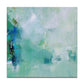 Large Size Original Abstract Oil Painting Blue Green Misty Landscape Oil Painting