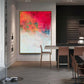 Abstract oil painting hand painted,Abstract painting for living room | Burning