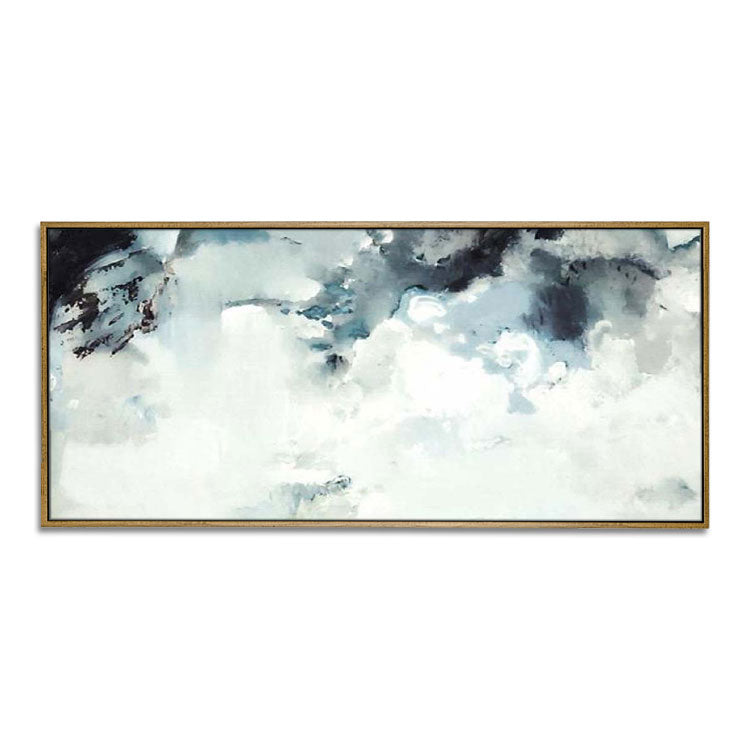 Hand Painting Original Art Painting Large Canvas Art Modern Acrylic Painting Black White Painting | Clouds