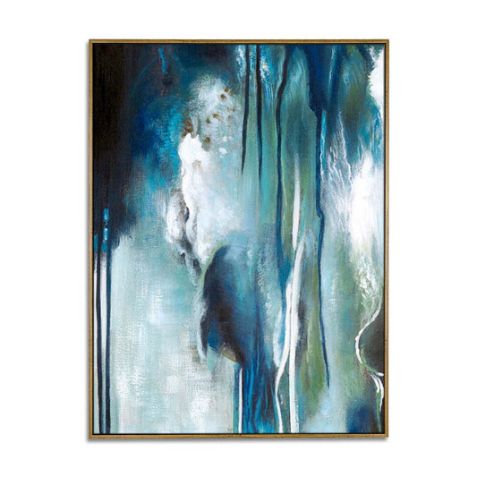 Oil Painting Canvas Abstract - Handmade Famous Abstract Art Pieces Decoration for Bathroom