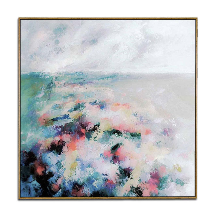 Large Modern Painting Wall Art Canvas Original Oil Painting Landscape Large Painting Canvas | The breath of spring