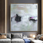 Abstract Oil Painting Living Room Original Oil Painting Extra Large Black White Painting | Mountains and rivers under the mist